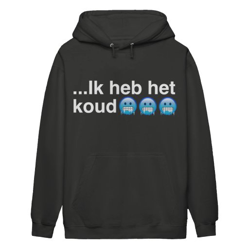 ik heb het koud witte tekst